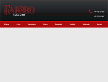 Tablet Screenshot of fabbro.pl